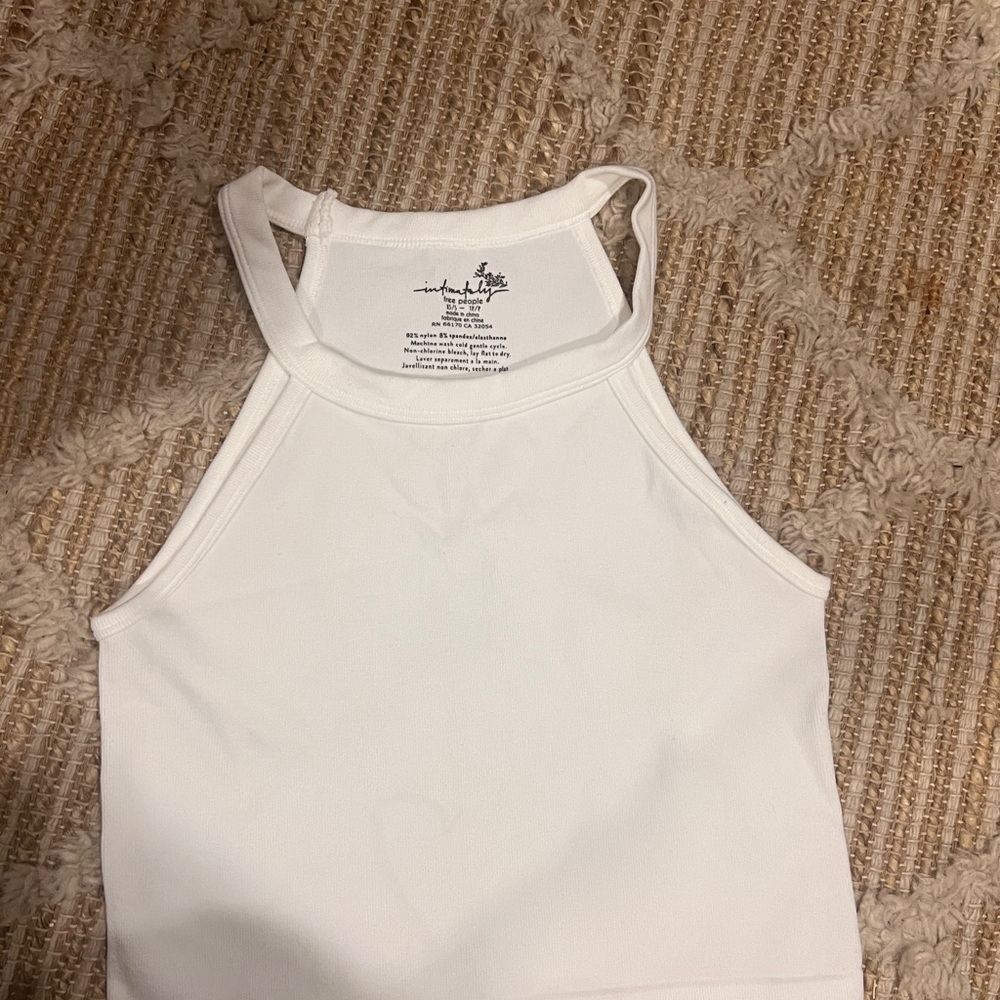 FREE PEOPLE Intimately White Crop Top